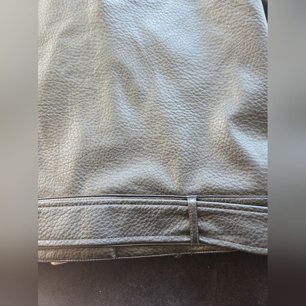 Banana Republic Black Vegan Leather Moto Jacket - Picture 8 of 10